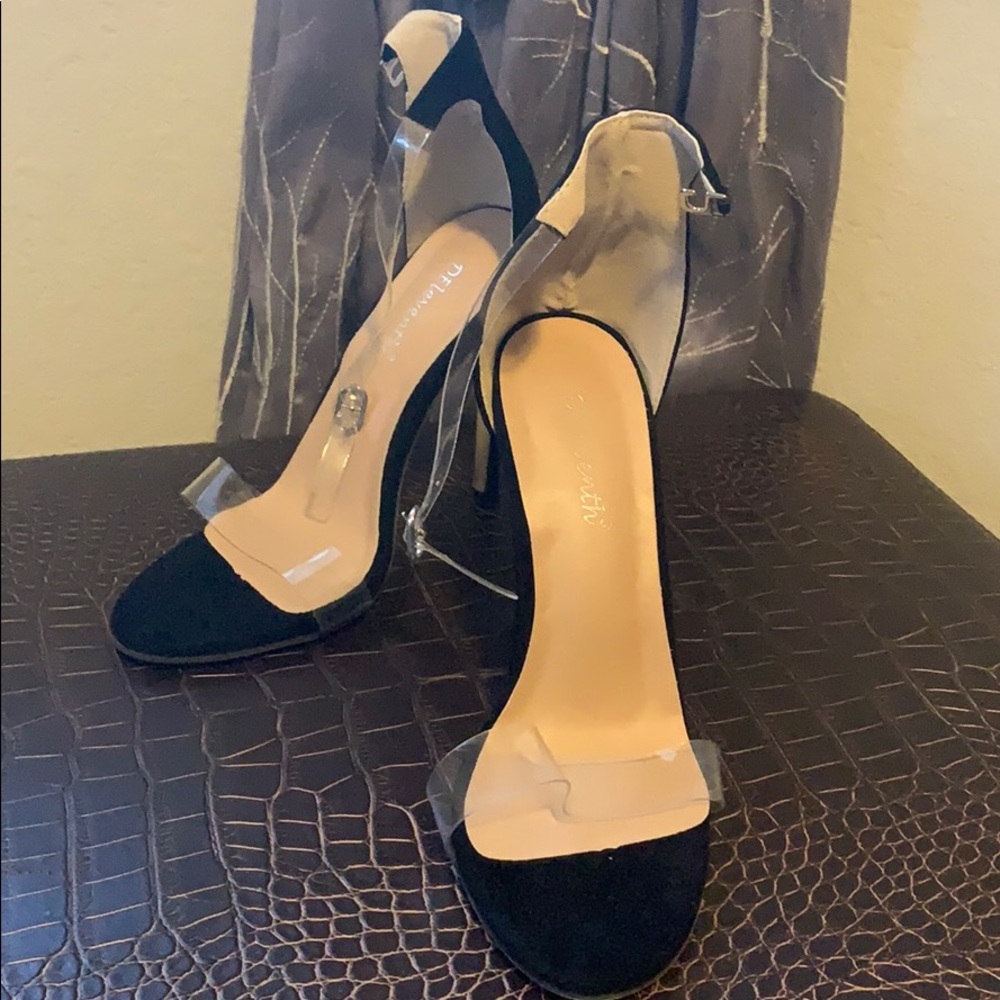 Invisible strap heels! BRAND NEW!